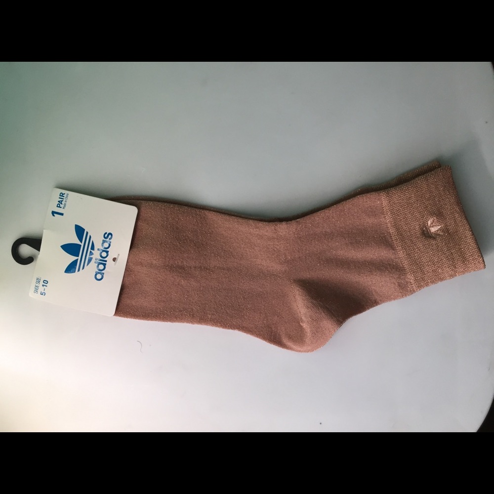 ‼️SOLD‼️Gold Adidas Socks